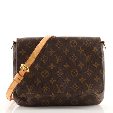 Louis Vuitton Musette Tango Handbag Monogram Canvas