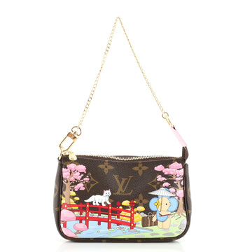 Louis Vuitton Pochette Accessoires Limited Edition Vivienne Xmas Damier Mini