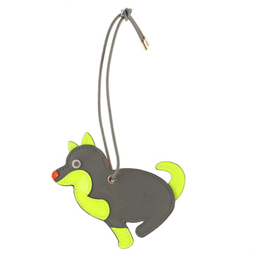 Louis Vuitton Dog Bag Charm Limited Edition Titanium Monogram Canvas