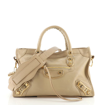 Balenciaga City Classic Metallic Edge Bag Leather Small