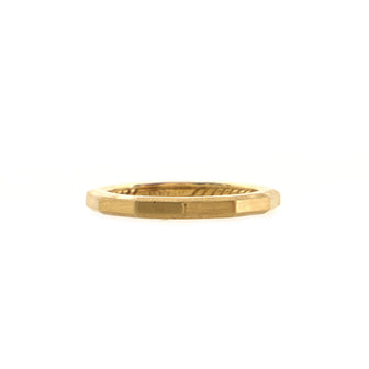 David Yurman Delaunay Band Ring 18K Yellow Gold Narrow