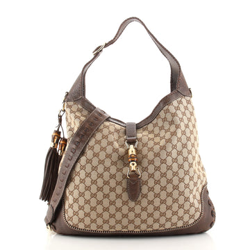 Gucci New Jackie Bag GG Canvas Large