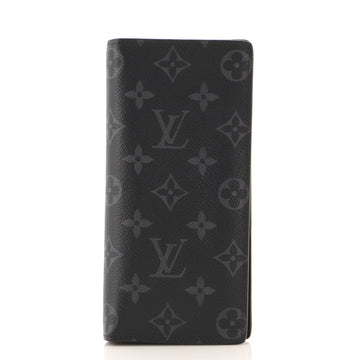 Louis Vuitton Brazza Wallet Monogram Eclipse Canvas
