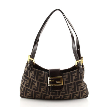 Fendi Vintage Shoulder Bag Zucca Canvas Medium