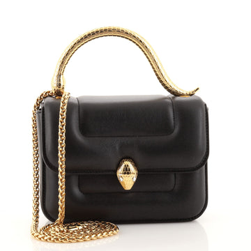 Bvlgari Mary Katrantzou Serpenti Top Handle Bag Leather