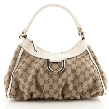 Gucci D Ring Hobo GG Canvas Small
