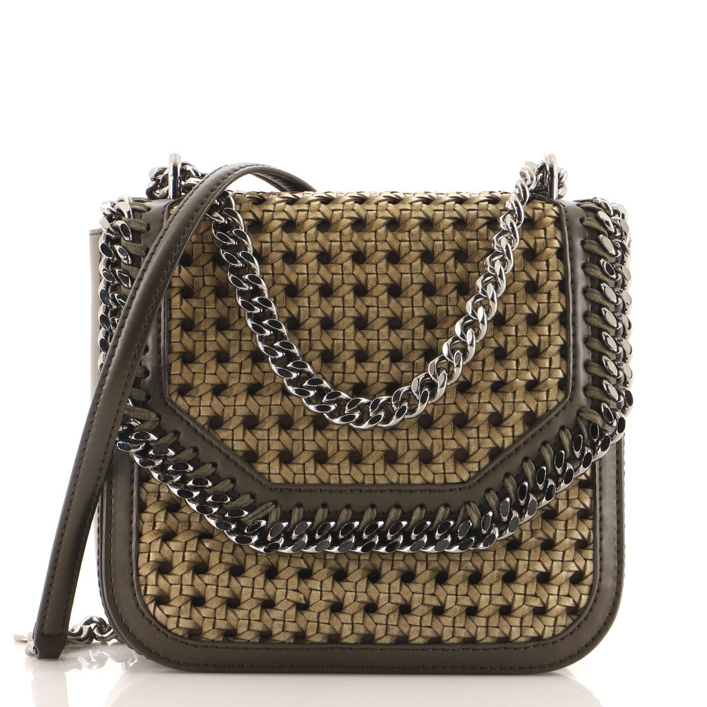 Stella McCartney Falabella Box Shoulder Bag Woven Faux Leather