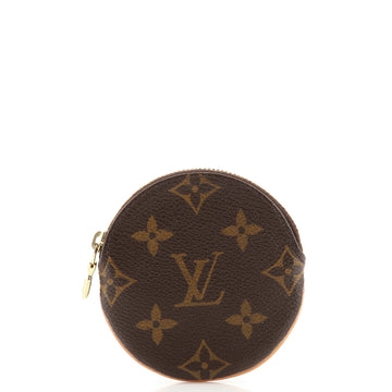 Louis Vuitton Round Coin Purse Monogram Canvas