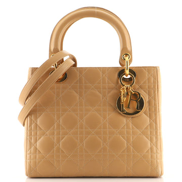 Christian Dior Lady Dior Bag Cannage Quilt Lambskin Medium