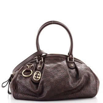 Gucci Sukey Convertible Boston Bag Guccissima Leather