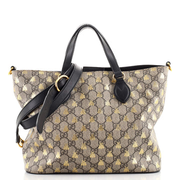 Gucci Convertible Soft Tote Printed GG Coated Canvas Small
