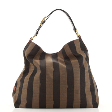 Fendi Pequin Hobo Canvas