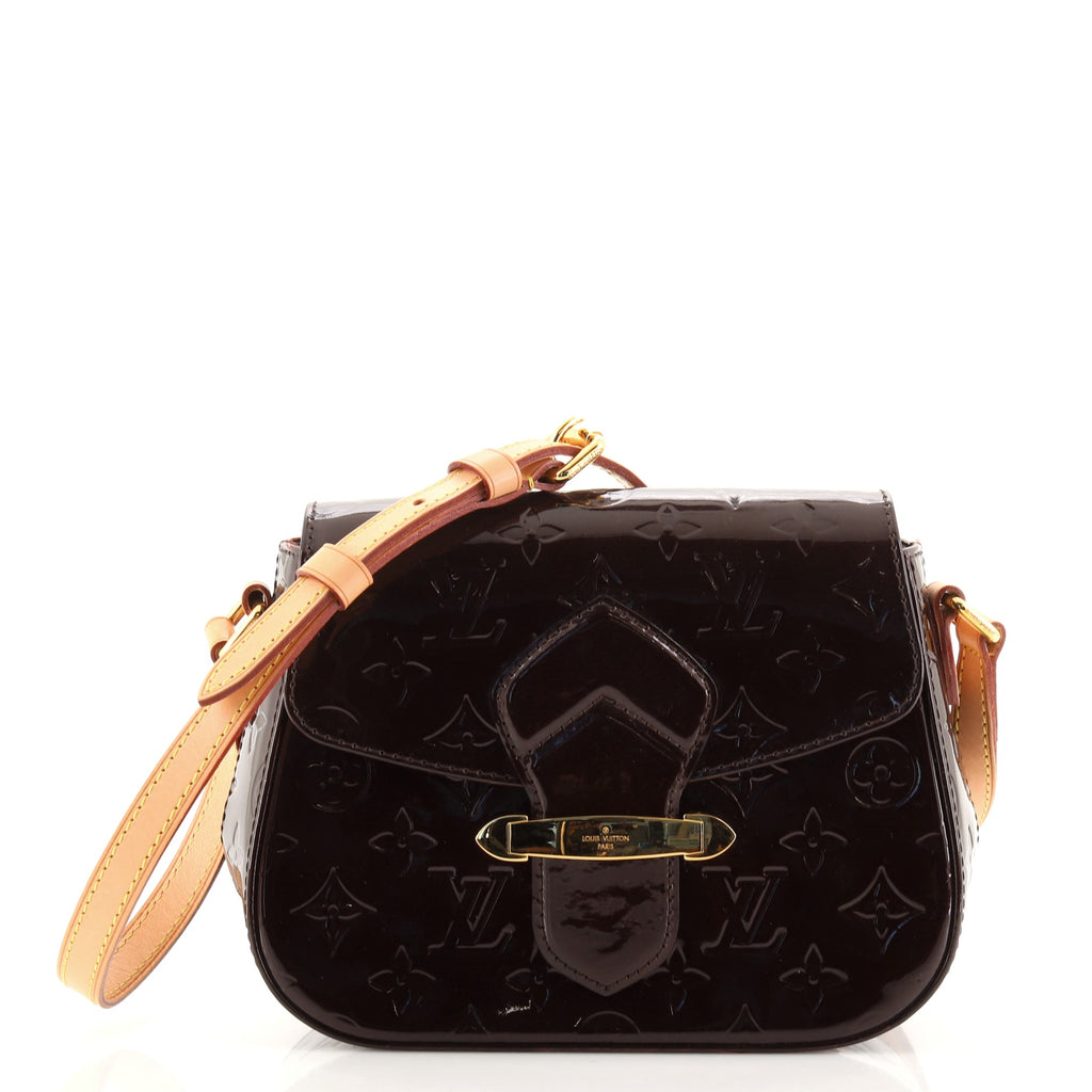Louis Vuitton Bellflower Handbag Monogram Vernis PM Red 11333817
