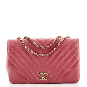 Chanel Statement Flap Bag Chevron Grained Calfskin Small