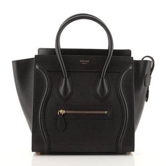Celine Luggage Bag Smooth Leather Micro