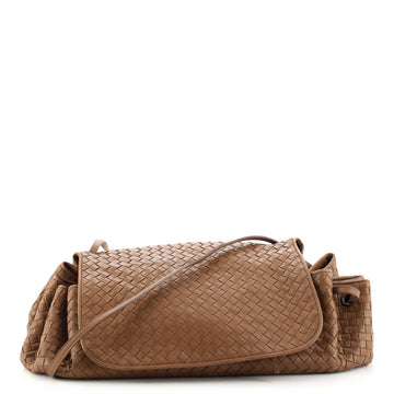Bottega Veneta Flap Messenger Bag Intrecciato Nappa Large