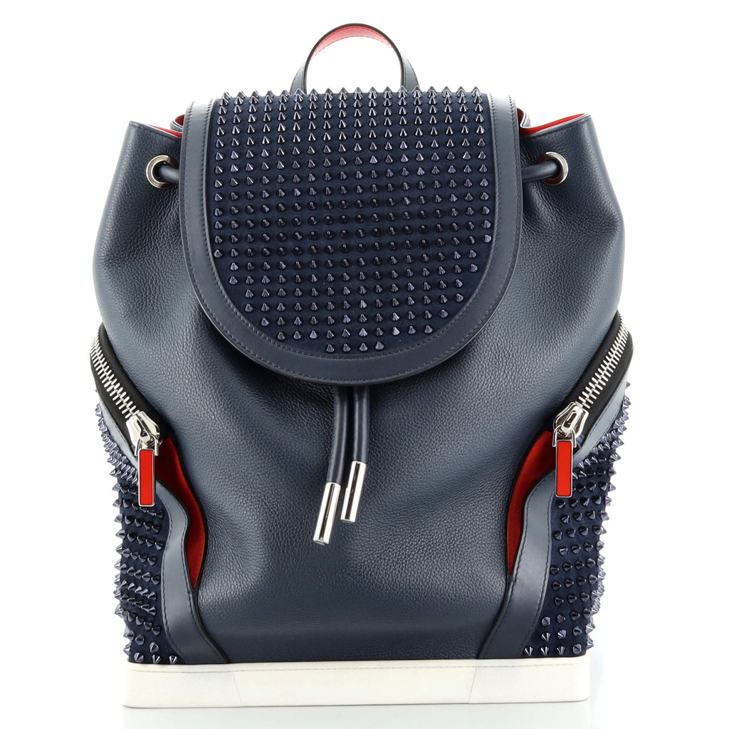 Christian Louboutin Explorafunk Navy Blue Backpack with Embellished Crest Christian Louboutin | Bags | Christian Louboutin Explorafunk  main image 2
