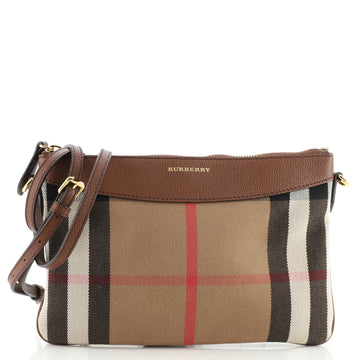 Burberry Peyton Crossbody Bag House Check Canvas