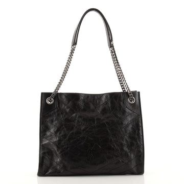 Saint Laurent Niki Shopping Tote Matelasse Chevron Leather Medium