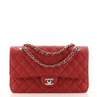 Chanel Classic Double Flap Bag Quilted Caviar Medium
