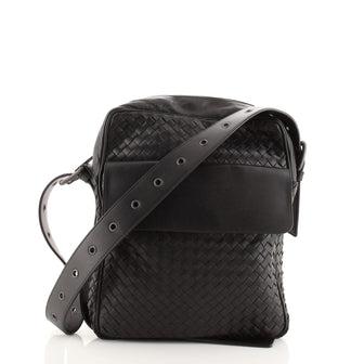 Bottega Veneta Front Pocket Messenger Bag Intrecciato Nappa Small