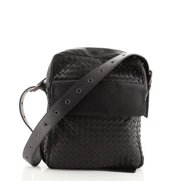 Bottega Veneta Front Pocket Messenger Bag Intrecciato Nappa Small