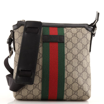 Gucci Web Messenger Bag GG Coated Canvas Small