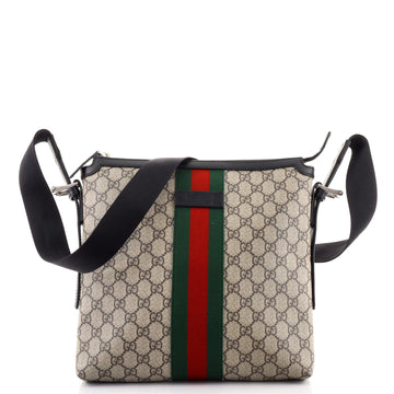 Gucci Web Messenger Bag GG Coated Canvas Medium