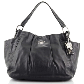 Prada Side Pocket Hobo Soft Calf Medium