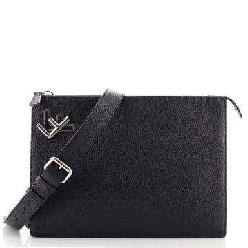 Fendi FF Turnlock Crossbody Selleria Leather Medium