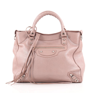 Balenciaga Velo Classic Studs Handbag Leather