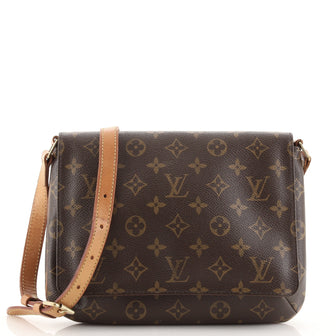 Louis Vuitton Musette Tango Handbag Monogram Canvas