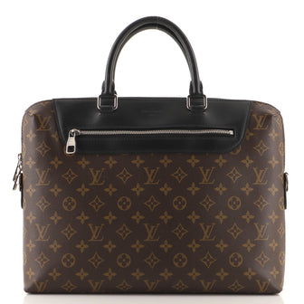 Louis Vuitton Porte-Documents Jour Bag NM Macassar Monogram Canvas