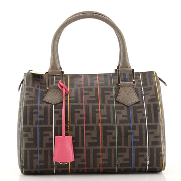 Fendi Boston Bag Zucca Coated Canvas Medium