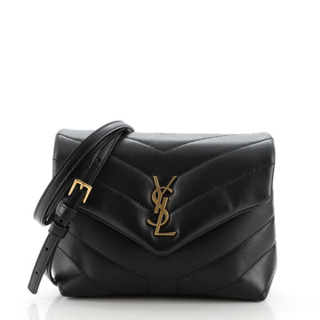 Saint Laurent LouLou Shoulder Bag Matelasse Chevron Leather Toy