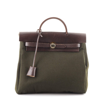 Hermes Herbag A Dos Backpack Toile