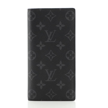 Louis Vuitton Brazza Wallet Monogram Eclipse Canvas
