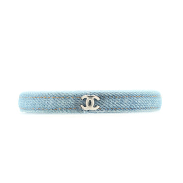 Chanel CC Bangle Bracelet Denim Large