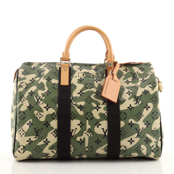 Louis Vuitton Speedy Handbag Limited Edition Monogramouflage Canvas 35