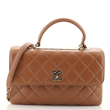 Chanel Trendy CC Top Handle Bag Quilted Lambskin Medium