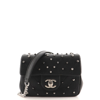 Chanel Stud Wars Flap Bag Embellished Chevron Lambskin Mini