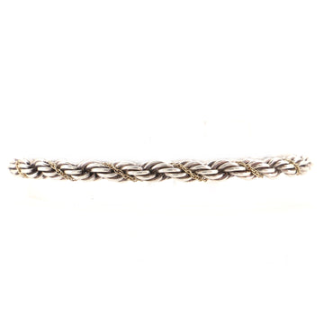 Tiffany & Co. Rope Chain Bracelet Sterling Silver with 18K Yellow Gold