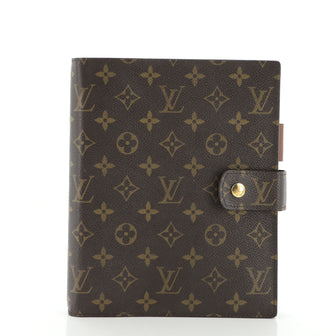Louis Vuitton Ring Agenda Cover Monogram Canvas GM