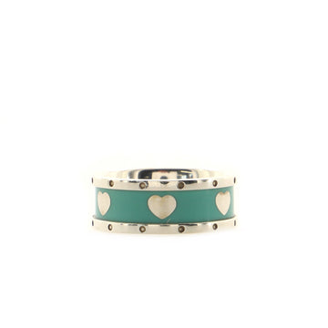 Tiffany & Co. Return to Tiffany Love Heart Ring Sterling Silver and Enamel