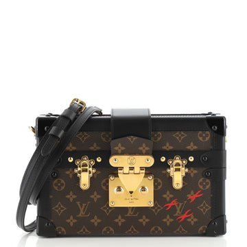 Louis Vuitton Petite Malle Handbag Monogram Canvas