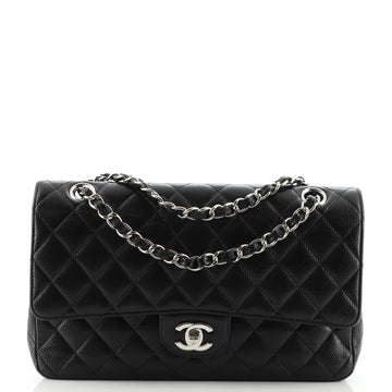 Chanel Classic Double Flap Bag Quilted Caviar Medium