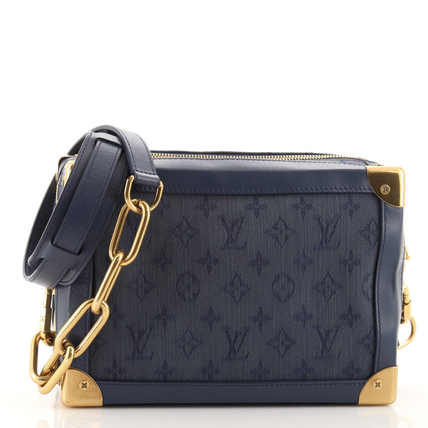 Louis Vuitton, Bags, Louis Vuitton Soft Trunk Bag Monogram Denim Blue