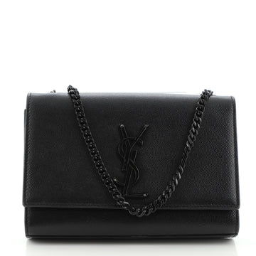 Saint Laurent Classic Monogram Crossbody Bag Grainy Leather Small