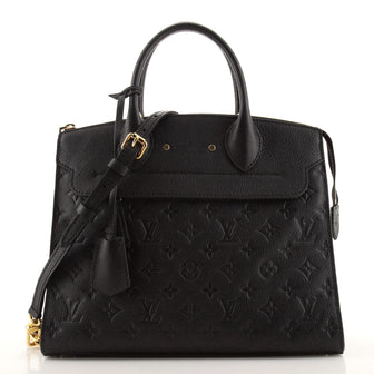 Louis Vuitton Pont Neuf Handbag Monogram Empreinte Leather MM