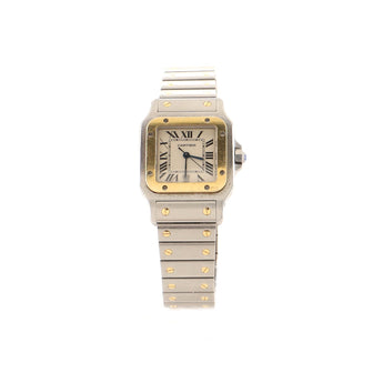 Cartier Santos de Cartier Galbee Quartz Watch Stainless Steel and Yellow Gold 29